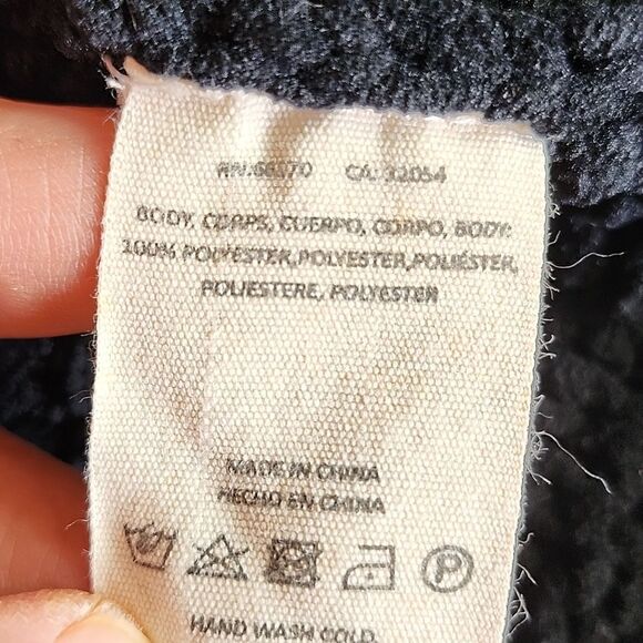 MOTH Anthropology Soft Black Cropped Chunky Knitted Pullover Sweater Top Small - Picture 8 of 12